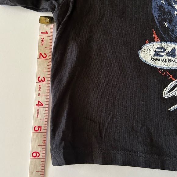 H&M Divided Black Boxy Printed Crop Top size M - Picture 5 of 7